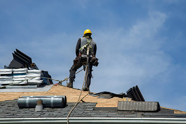 Professional Gutter Installation technician working in Collinston, UT